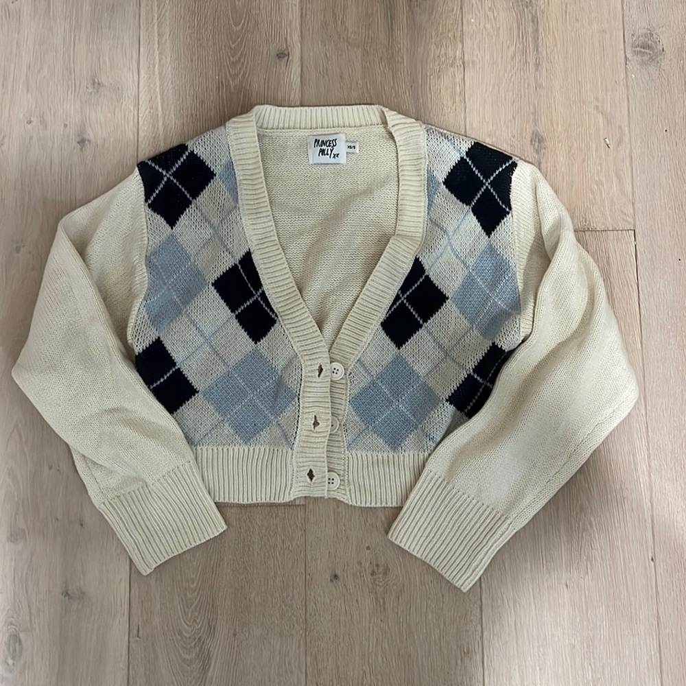 princess polly cropped argile sweater